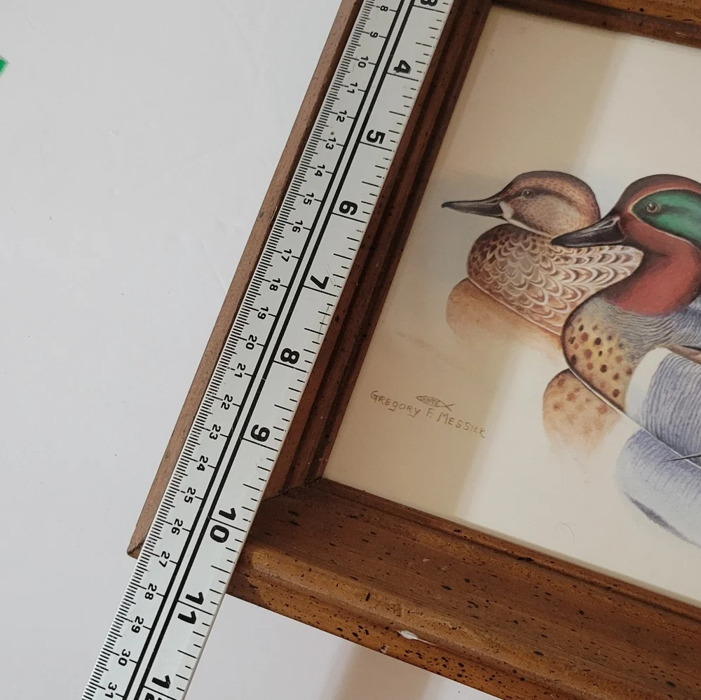 Vintage 70s Gregory E. Meisser Mallard Watercolor print